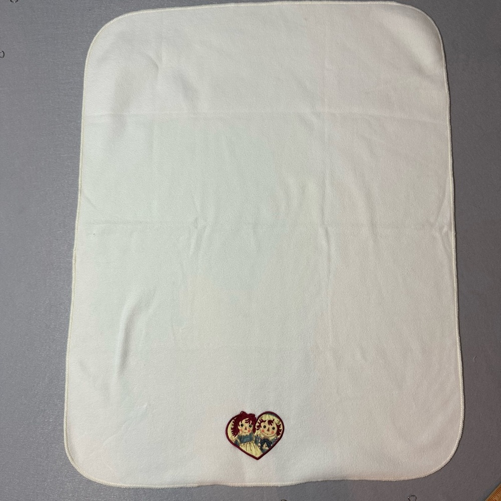 Vintage Raggedy Ann Fleece Baby Blanket